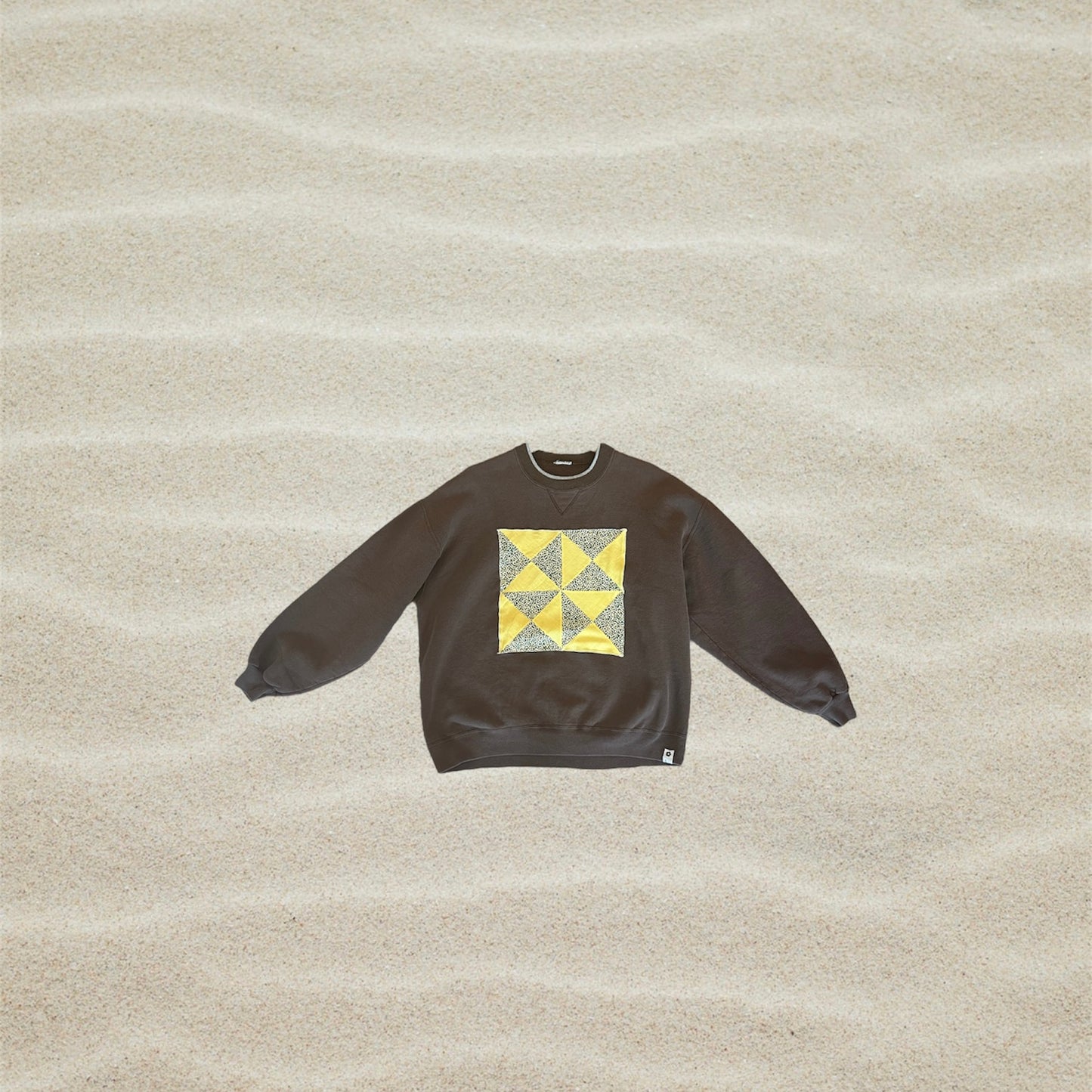 patchwork crewneck 001